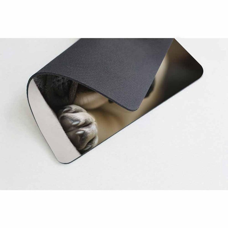 Smooffly Cute Pug Dog Mousepad Custom, Funny Animal Gaming Mouse pad 9.5X7.9 inches - Image 4